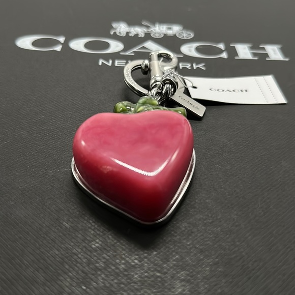 NWT Coachtopia Coach Strawberry Bag Charm Fruit 70% Recycled Resin FOB Keychain - Picture 11 of 15